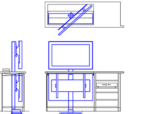 TV lift drawings300